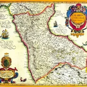 Poster Stampa Calabria Citra Magini Cosenza poster riproduzione 32×45 anno 1620 101