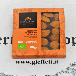 Cioccolato fondente 70% e Mandorle biologico – Mencarelli