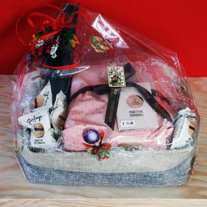 Cesto Natalizio in Tessuto