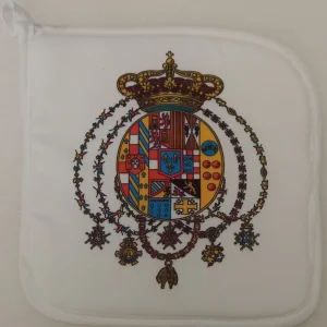 PRESINA DA CUCINA REGNO DELLE DUE SICILIE  SENZA SCRITTA 20X20 CM SFONDO BIANCO