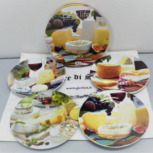 Set 4 piatti  “formaggio” – Easy Life